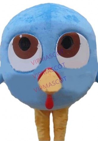 mascot Blue Turkey Poult of Free Birds Mascot Costume (can change color) Cartoon Character Carnival Cosply Mascot FREE SHIP