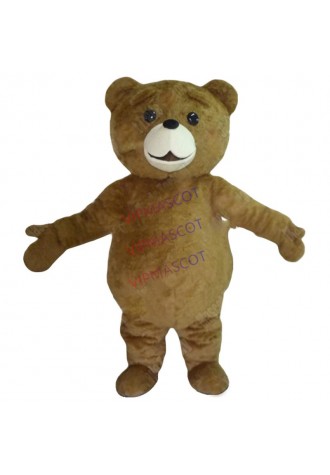 cosplay costumes ew character fur brown teddy bear mascot costumes free shipping