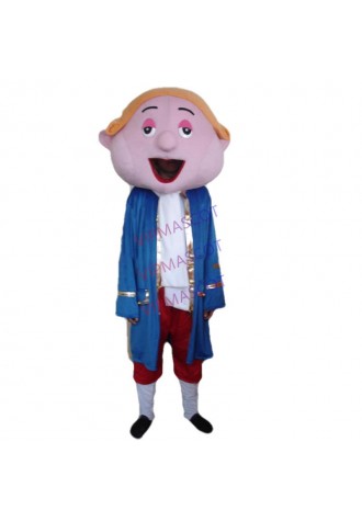 Hot sale Cute Adult cartoon character lovely music man Mascot Costume fancy dress party costumes