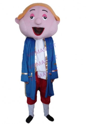 Hot sale Cute Adult cartoon character lovely music man Mascot Costume fancy dress party costumes
