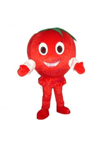 New arrival Adult Cartoon Character cute red apple Mascot Costume Hallooween party costume