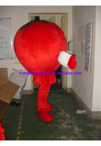 New arrival Adult Cartoon Character cute red apple Mascot Costume Hallooween party costume