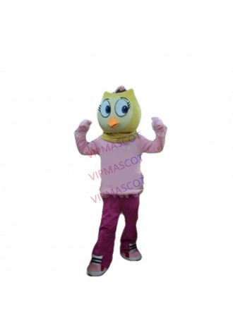 New arrival  Foam Adult cute cartoon big eyes chicken Mascot Costume Fancy Dress party costume Adult Size