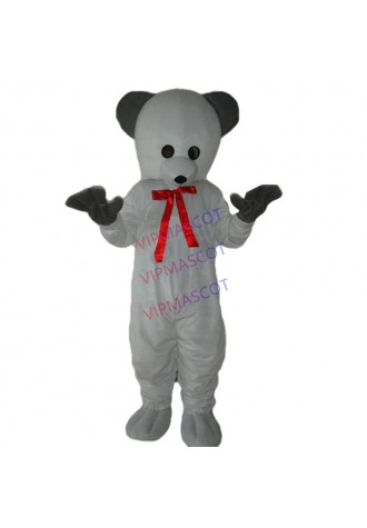 Hot sale Adult cute white bear mascot fancy dress costumes Chirstmas party costumes