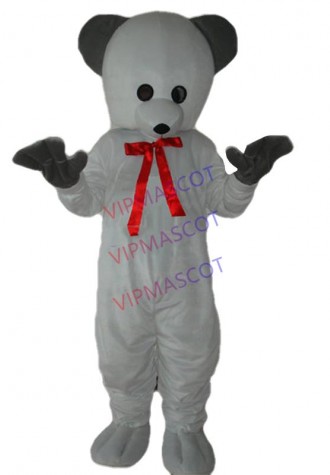 Hot sale Adult cute white bear mascot fancy dress costumes Chirstmas party costumes