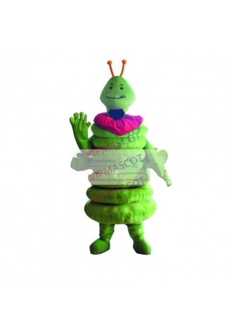 New arrival Foam Adult cute green worm mascot fancy dress costumes Halloween party costumes