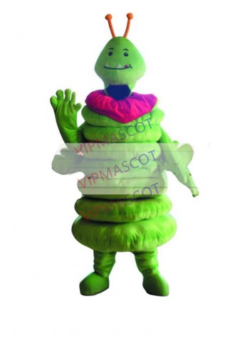 New arrival Foam Adult cute green worm mascot fancy dress costumes Halloween party costumes