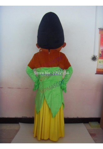 Hot selling Foam Adult cute Professional New green girl Mascot Costume Fancy Dress Adult Size