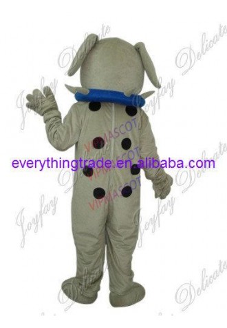 New arrival Adult cartoon character lovely grey dog Mascot Costume fancy dress party costumes
