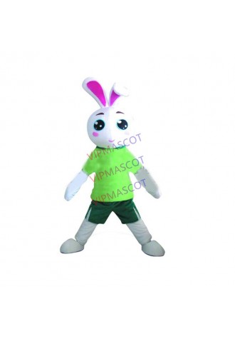 New arrival Adult cute green rabbit mascot fancy dress costumes Halloween party costumes