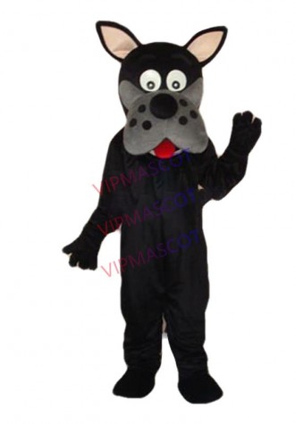 Hot sale Adult black dog mascot fancy dress costumes Halloween party costumes