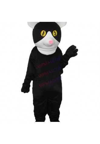 Hot sale Cute Adult black cat mascot fancy dress costumes Halloween party costumes