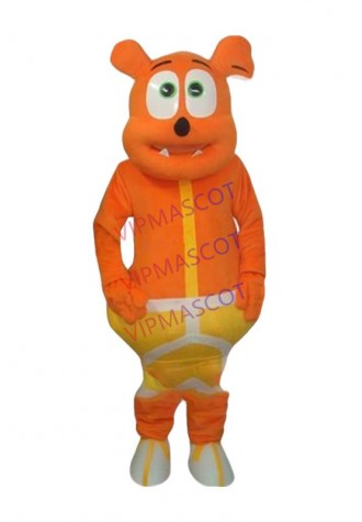 Foam Hot Cartoon Character Adult Orange Gummy Bear suit Dress cosplay Halloween  Party Costume
