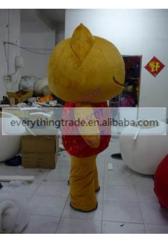 New arrival Cute Adult cute cartoon yellow little doll mascot costume fancy dress party costumes adult size