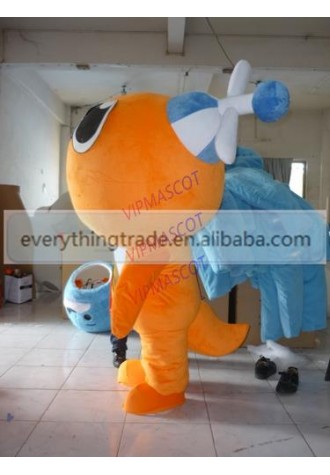 Hot sale Foam Adult cute cartoon orange doll mascot costume fancy dress party costumes adult size