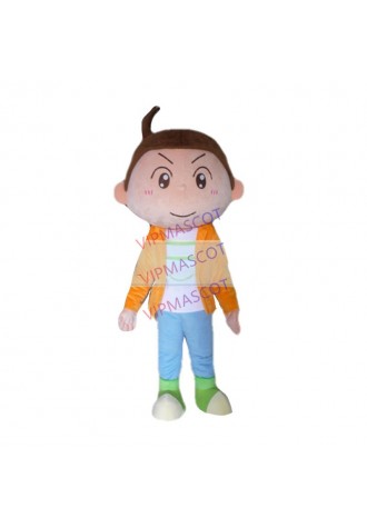Hot sale Cute Adult cute cartoon cool boy mascot costume fancy dress party costumes adult size