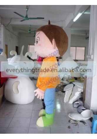 Hot sale Cute Adult cute cartoon cool boy mascot costume fancy dress party costumes adult size