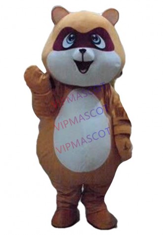 Hot selling Cute Adult cartoon character lovely Raccoon Mascot Costume fancy dress party costumes