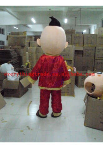 Hot sale Foam Cartoon Character Adult lovely smile boy Mascot Costume fancy dress party costume