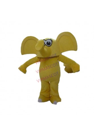 Hot sale Foam Adult yellow elephant mascot costume animal mascot suit custom mascot dress fancy dress costumes party costumes