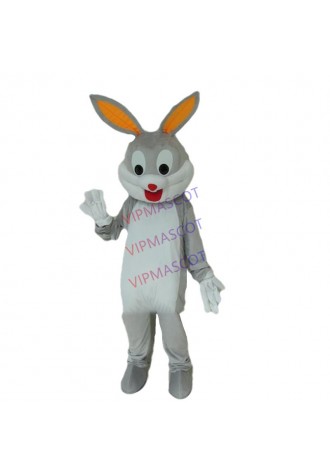 Hot sale Foam Cartoon Character cute grey rabbit Adult Mascot Costume fancy dress costume