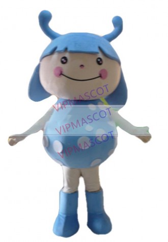 Hot selling Cute Adult cartoon lovely blue girl baby mascot costume suit fancy dress party costumes adult size