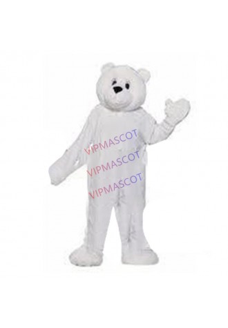 Hot sale Foam Cartoon Character Adult lovely white bear Mascot Costume fancy dress Halloween party costume