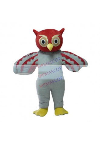 New arrival Foam Adult lovely cartoon red head owl mascot costume fancy dress party costumes adult size