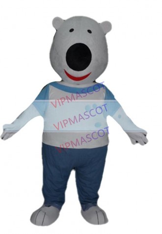 Hot selling Cute Adult cartoon lovely black nose bear mascot costume suit fancy dress party costumes adult size