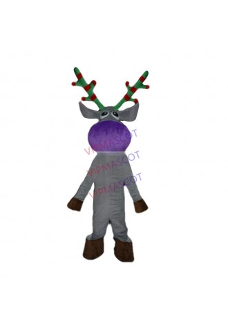 Hot selling Cute Adult cartoon lovely color deer mascot costume suit fancy dress party costumes adult size