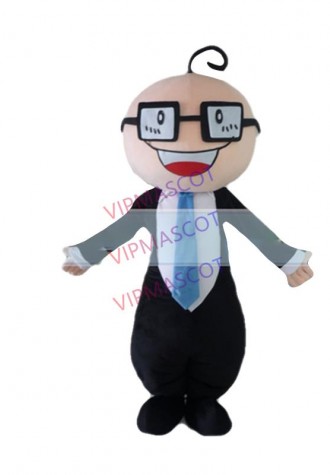 Hot sale Cute Adult cartoon cute glass old man mascot costume suit fancy dress mascot party costumes