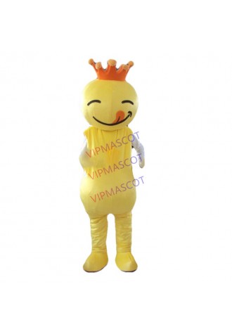 New arrival Cute Adult lovely crown doll mascot fancy dress costumes cartoon party costumes adult size