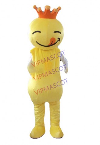New arrival Cute Adult lovely crown doll mascot fancy dress costumes cartoon party costumes adult size