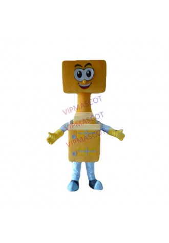 Hot sale Cute Adult cute yellow doll mascot fancy dress suit costumes cartoon party costumes adult size