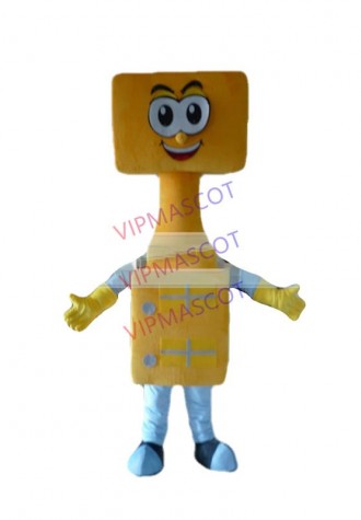 Hot sale Cute Adult cute yellow doll mascot fancy dress suit costumes cartoon party costumes adult size