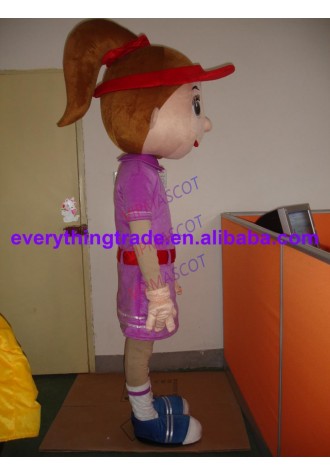 Hot sale Cute Adult cute sport girl mascot fancy dress costumes Halloween cartoon party costumes