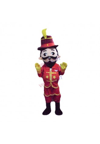 Hot sale Cute Adult mascot Adult Size Bright Red Dress Clown Costumes Halloween Costume Fancy Dress Suit