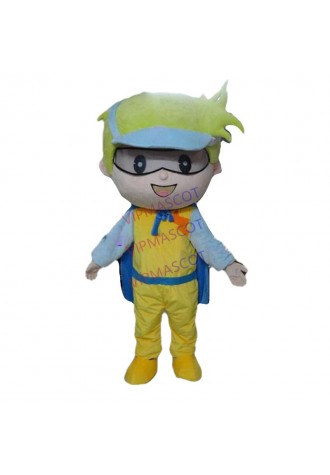 Hot sale Cute Adult cute yellow little superman cartoon mascot costume fancy dress Halloween party costumes adult size