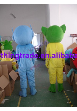 Hot sale Cute Adult lovely girl and boy mascot fancy dress costumes Halloween cartoon party costumes