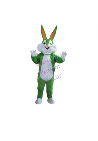 New arrival Foam Adult lovely green rabbit mascot fancy dress costumes cartoon party costumes adult size