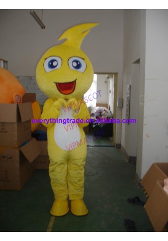 Hot selling Foam Adult lovely yellow happy doll mascot fancy dress costumes Halloween cartoon party costumes