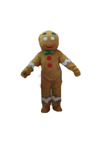 Hot sale Cute Adult gingerbread man mascot costume party costumes fancy dress costumes