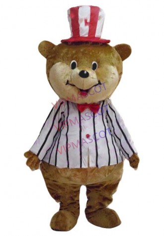 Hot sale Foam Cartoon Character Adult NEW STYLE Lovely Bear Dress cosplay Halloween  Party Costume