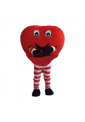 Hot sale Cute Adult New RED HEART Mascot Costume Adult Fancy Dress Cartoon Party Carnival Outfits Suit