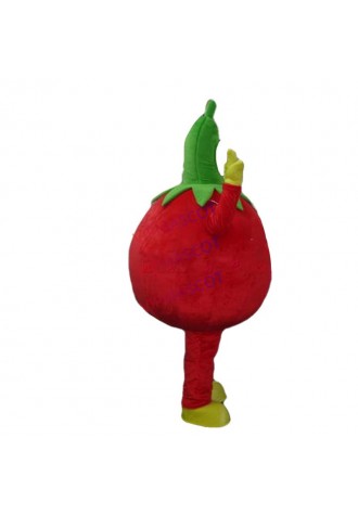 Hot selling Cute Adult cute High Quality Red Tomato Mascot Costume Fancy Dress fruit mascot costume Halloween