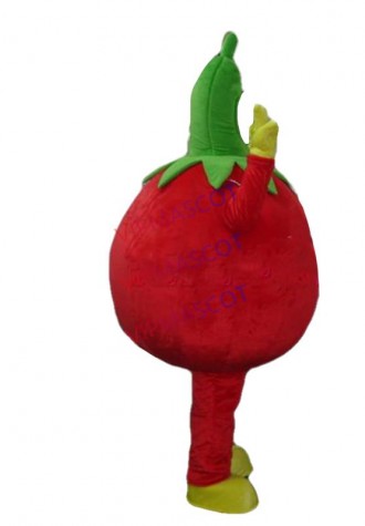 Hot selling Cute Adult cute High Quality Red Tomato Mascot Costume Fancy Dress fruit mascot costume Halloween