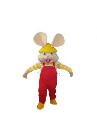 Hot selling Cute Adult cute Big Ear Mouse Mascot Costume Suit Halloween Cartoon Party Outfits Fancy Dress Ideas
