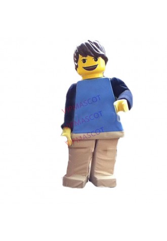 mascot block bricks max man mascot costume custom cosplay cartoon character carnival costume