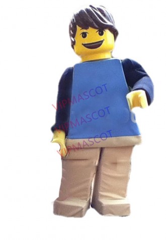 mascot block bricks max man mascot costume custom cosplay cartoon character carnival costume
