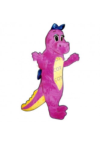 Dinah the Pink Dinosaur Mascot Costume Adult Cartoon Character Anime Cosplay Costumes Mascotte Fancy Dress Kits for carnival